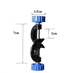 Lab Stand Clamp Holder Boss Head Aluminium Alloy Body Right Angle 4pcs Rods up to 18mm in Dia. 