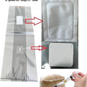 Mushroom Grow Bags with Self-Healing Injection Port,10